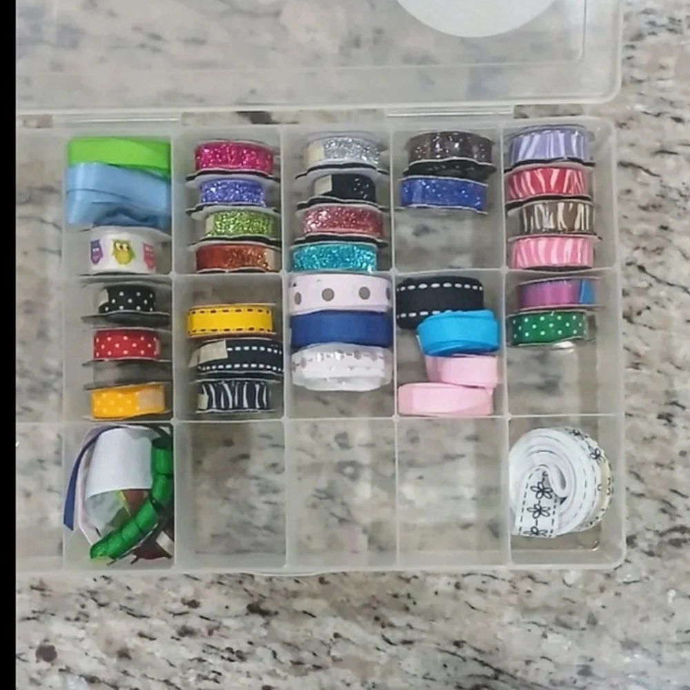RIBBON All sizes/colors/ patterns/fabrics, 70-100 rolls Holiday/Bows/Scrapbook - Picture 5 of 14